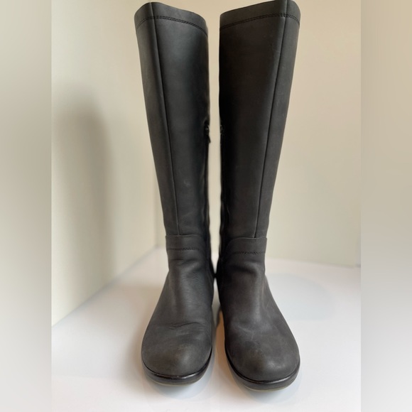 Fly London black leather riding boots sz Eu 39 US 8.5 - 9 - Picture 3 of 9